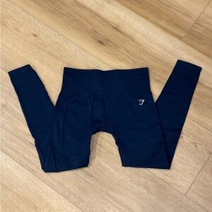 Navy blue gymshark seamless leggings